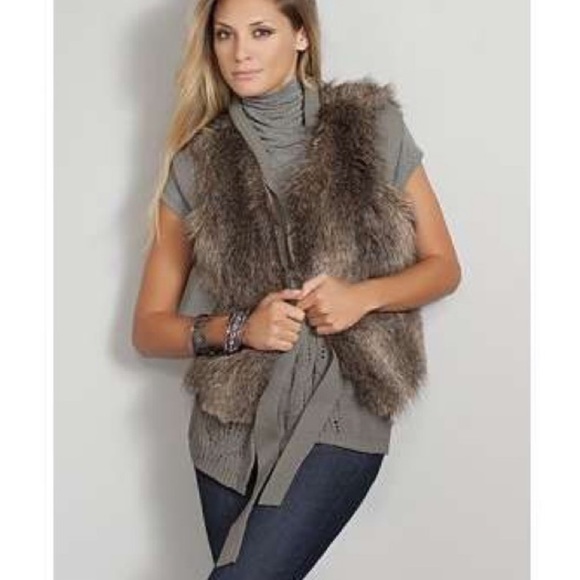 Faux Fur Vest Size Largexl 